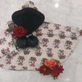 پالتو کلاه دار بچه گانه مخمل عروسکی( شنل)