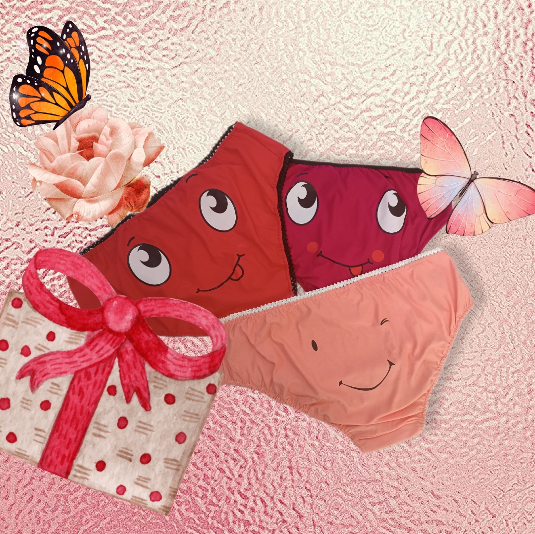 شورت اسلیپ چاپی پنبه ای زنانه